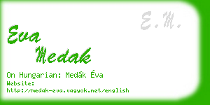 eva medak business card